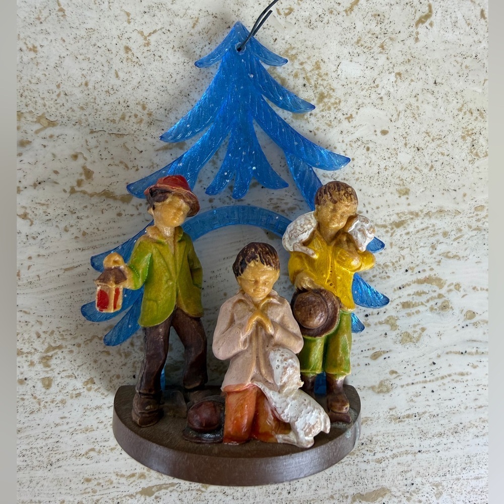 Vintage Mini “creche” (nativity) Grouping Made In Italy Christmas Ornament